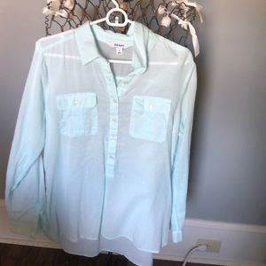 Old navy Teal button up shirt